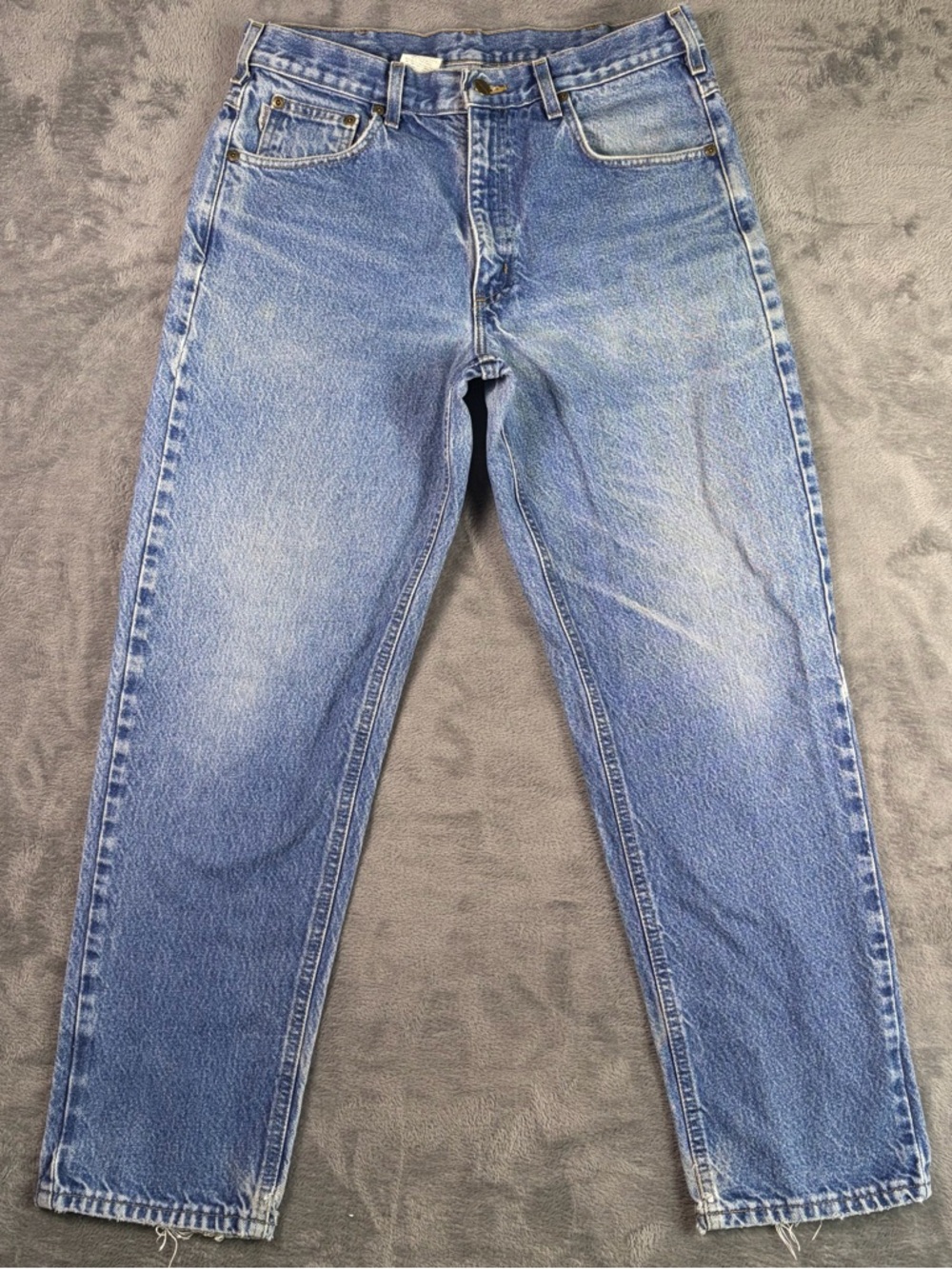 Carhartt Men's Straight Jeans - Medium Blue Wash
